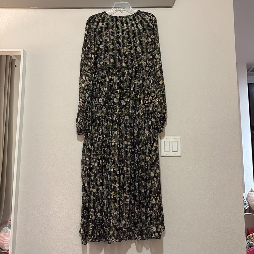 Rococo Sand Flora Hi Low Maxi Dress in Green Floral Print SZ M NWT - Picture 4 of 8